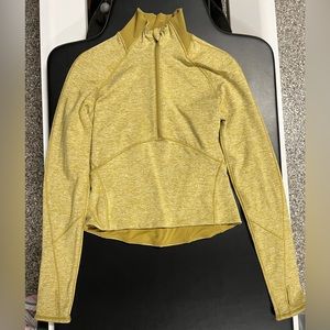 Lululemon Long Sleeve Running Pullover, size 4, Weathered Gold